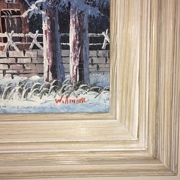 Oil Painting Winter on The Mill - Picture 7 of 8